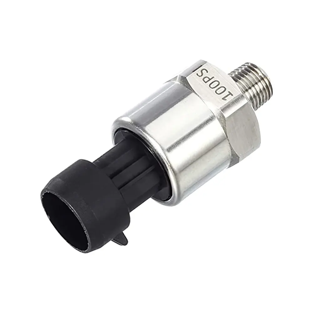 100 psi 1/8-27 NPT IP67 Pressure Transducer Transmitter DC 5V for Gas Air Oil Fuel