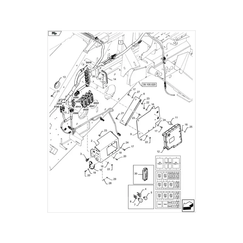 Buy 12V 35A Relay 87655334 for CASE TR340 SV185 TV380 SV250