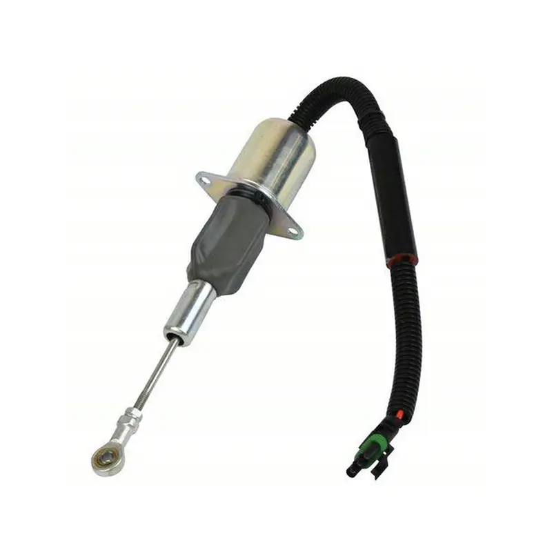 24V Fuel Shutoff Solenoid RE54747 for John Deere 770C 770CH 772CH 330LC 330LCR