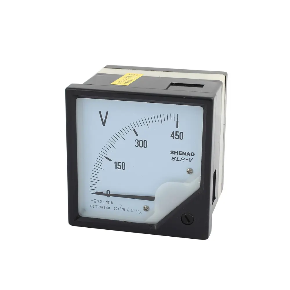 6L2-V Class 1.5 Accuracy AC 0-450V Analog Panel Meter Voltmeter Gauge for CHINT