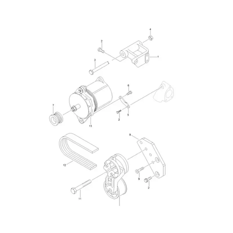 Alternator 1117900 3920617 for Cummins Excavator SE130 SE170 SE210