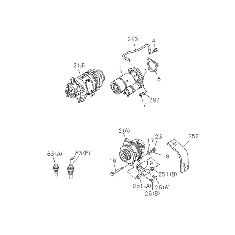 Alternator 1-81200365-0 24V For Hitachi Excavator EX200-1 Isuzu Engine 6BD1
