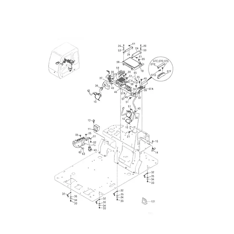 Controller 4487307 for Hitachi ZX200-1 ZX200 ZX200-E ZX200-HHE ZX200-X Excavator