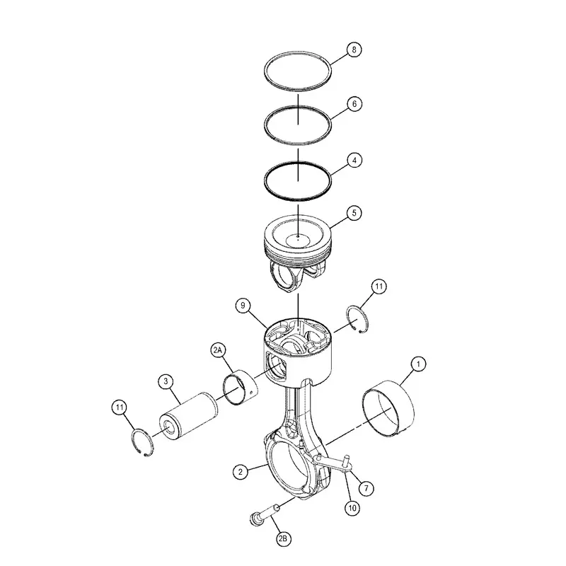 Crown - Piston 238-2701 for Caterpillar CAT Excavator 330D LN Engine C-9 C9 in USA