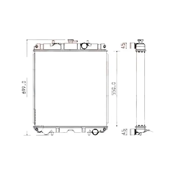 Buy Engine Radiator 129940-44500 for Yanmar Engine 4TNV98