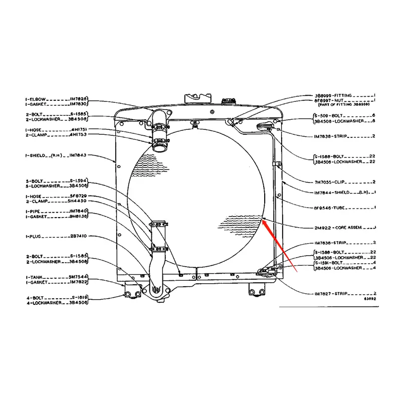 Engine Radiator 2M0922 for Caterpillar CAT Motor Grader 12E 120 120B Wheel Loader 920 930R Engine Radiator 2M0922 for Caterpillar CAT Motor Grader 12E 120 120B Wheel Loader 920 930R