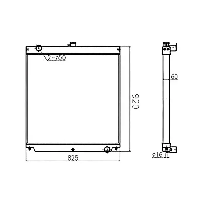 Engine Radiator 4467355 for Hitachi Excavator ZAX180W ZAX160LC Engine Radiator 4467355 for Hitachi Excavator ZAX180W ZAX160LC