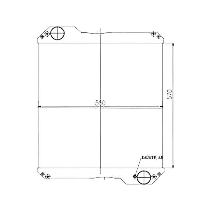 Engine Water Radiator Core 30/304000 for JCB 530