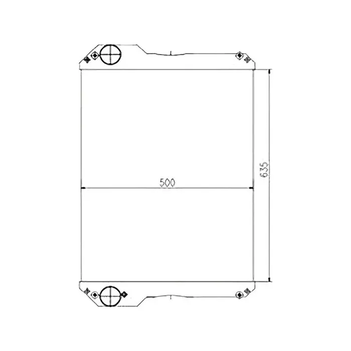 Engine Water Radiator Core 30/925728 for JCB 714-T2 718-T2