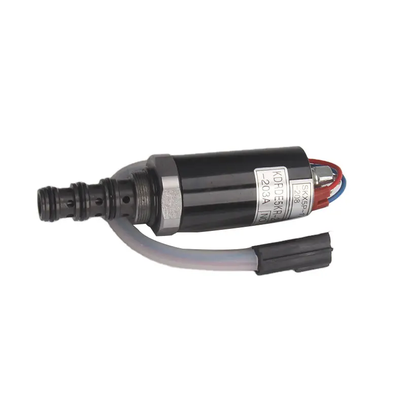 Excavator R200-5 Kawasaki Hydraulic Pump Solenoid Valve SKX5P-17-208 KDRDE5KR-20 40C07-203A-109 For Hyundai
