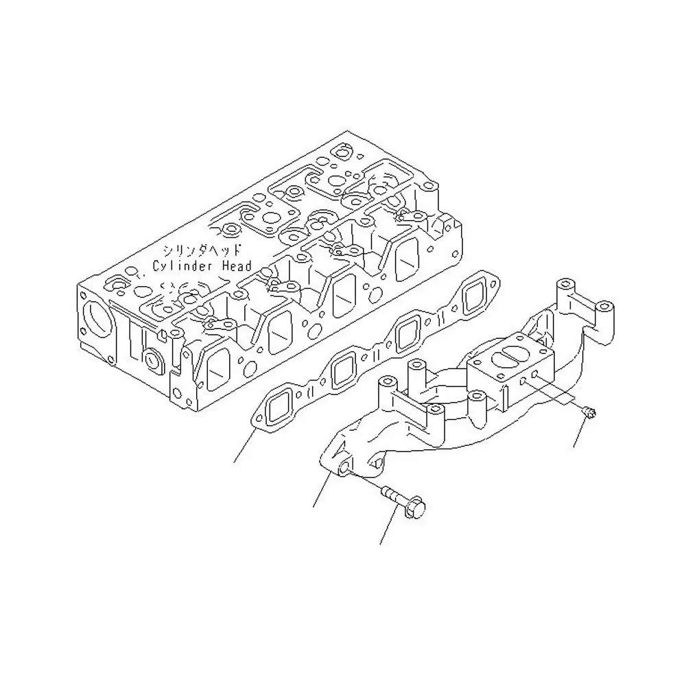 Exhaust Manifold Muffler 6205-11-5130 for Komatsu EGS65-5 S4D95LE-2 Cummins B3.3 Engine Doosan Daewoo 470 plus Skid Steer