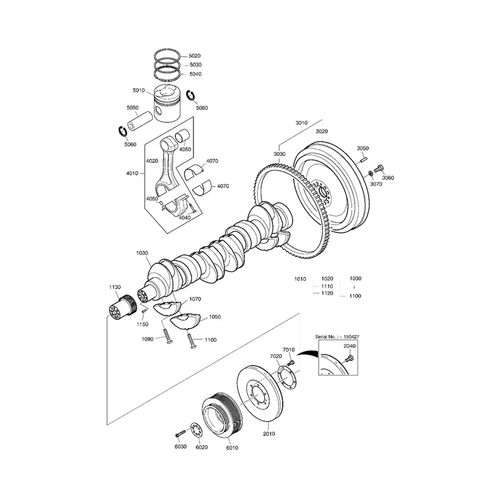 Flywheel Gear Ring 65.02310-0011B for Doosan Daewoo Komatsu Excavator SOLAR 280LC-III 330-III 330LC-V 400LC-V
