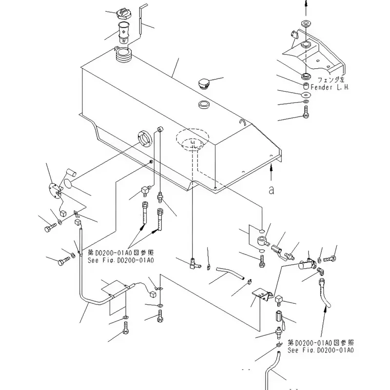 Fuel Level Sensor 7861-92-4940 for Komatsu Bulldozer D155A-3 D155A-5 D41A-6 D41E-6 Excavator PC228US-2 PC228USLC-2