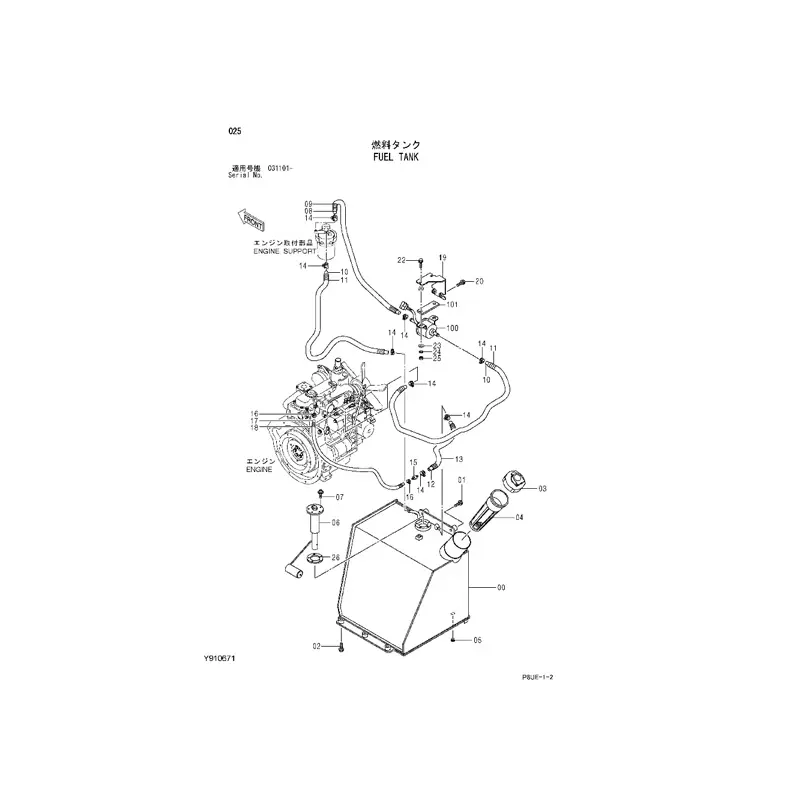 Fuel Pump 4647138 for Hitachi Excavator ZX55UR-2 ZX55UR-2D ZX55UR-2DU ZX55UR-2U ZX55UR-3 ZX55UR-3D