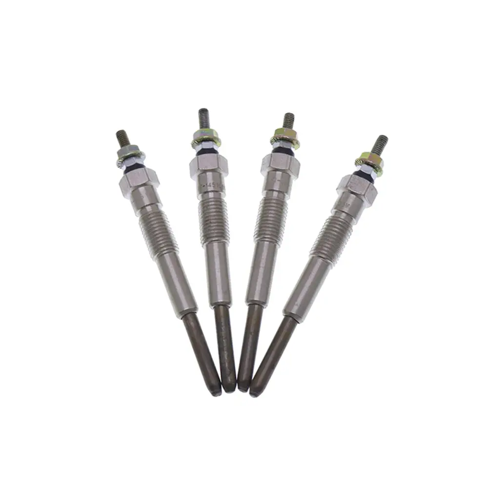 Glow Plug 4 Units 1 Set For Hyundai Mini Excavator R80-CR-9 Yanmar Engine 4TNE98 Komatsu Engine 4D98E Glow Plug 4 Units 1 Set For Hyundai Mini Excavator R80-CR-9 Yanmar Engine 4TNE98 Komatsu Engine 4D98E