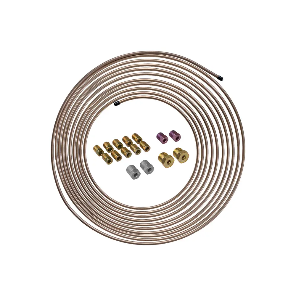 High Performance Copper-plated Brake Lines Exchange Accessory Kit AU-S405-1005 for ISO Bubble Flare