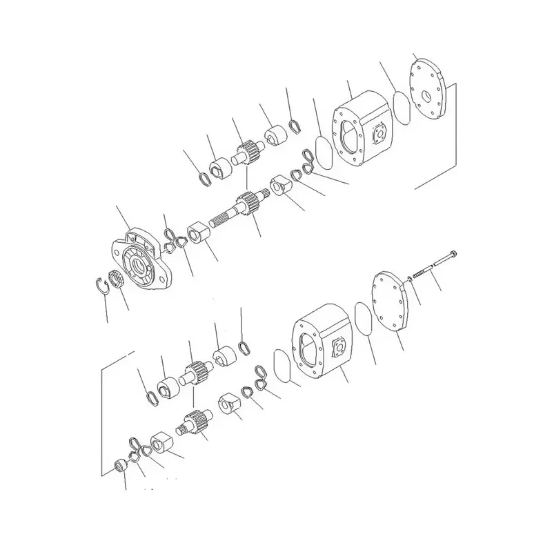 Hydraulic Gear Pump 23B-60-11100 For Komatsu Grader GD611A-1 GD621A-1 GD621R-1 GD623A-1 GD661A-1 GD521A-1
