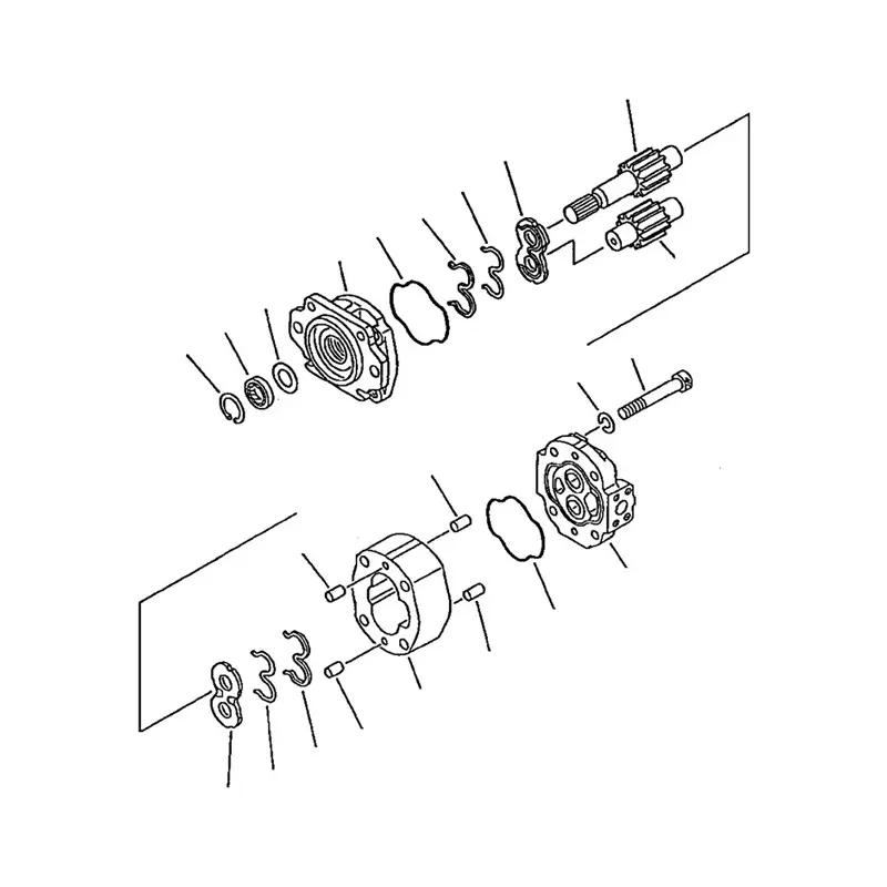 Hydraulic Pump 705-12-38011 For Komatsu Grader GD825A-2 GD825A-2E0 Gear