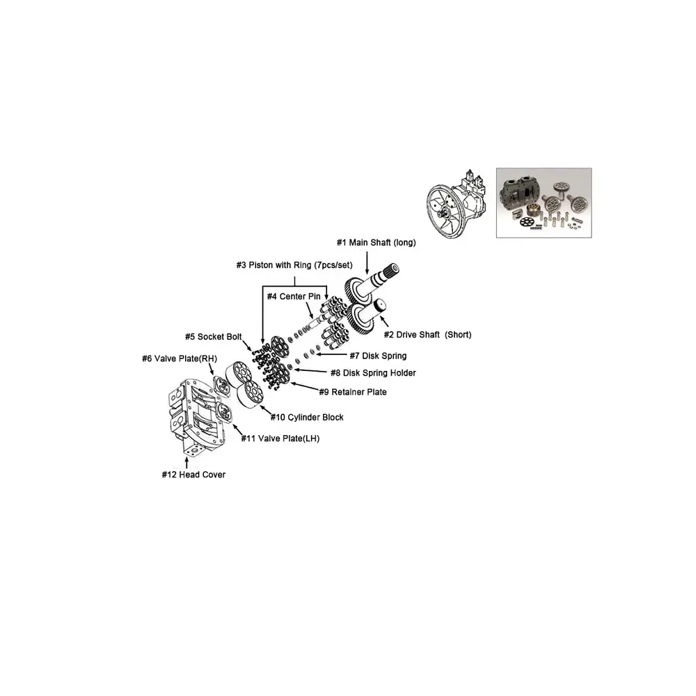 Buy Hydraulic Pump Repair Parts Kit for Rexroth A8V080/6.3
