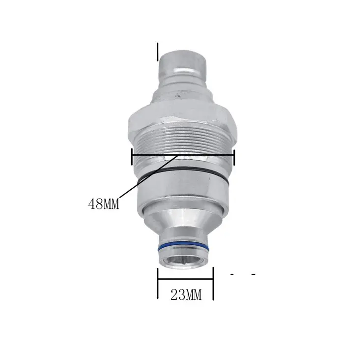 Hydraulic Quick-Connect Coupler 4FH08 F 48mm AT406474 for John Deere 320E 323E 328E 326E 329E 332E 318E 333E 319E Hydraulic Quick-Connect Coupler 4FH08 F 48mm AT406474 for John Deere 320E 323E 328E 326E 329E 332E 318E 333E 319E