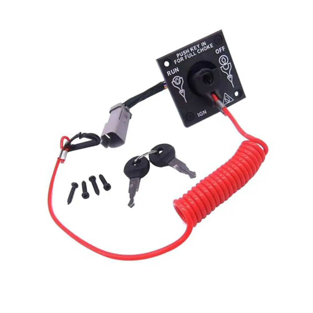 Ignition Safety Cut Off Key Switch 0176408 for BRP Evinrude Johnson Ignition Safety Cut Off Key Switch 0176408 for BRP Evinrude Johnson