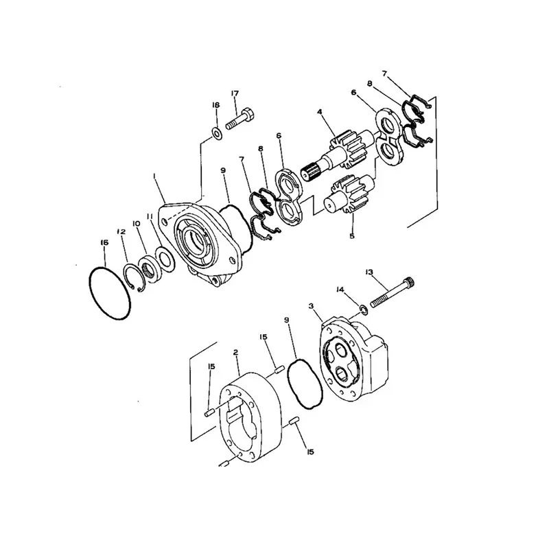 Loader Pump 705-11-34100 For Komatsu Wheel Loader 530-1 530B-1 Loader Pump 705-11-34100 For Komatsu Wheel Loader 530-1 530B-1