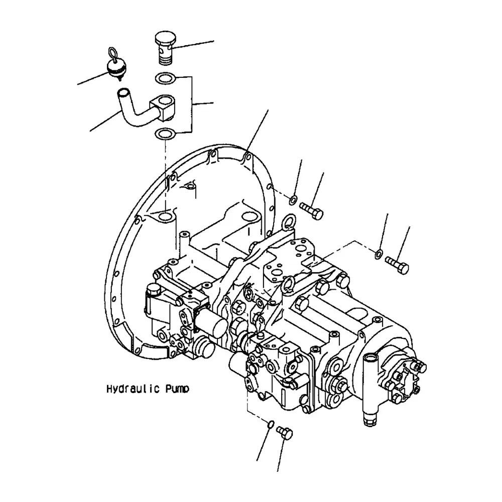 Main Pump 708-2H-00130 708-2H-00131 For Komatsu Excavator PC340-6K PC340LC-6K PC340NLC-6K Main Pump 708-2H-00130 708-2H-00131 For Komatsu Excavator PC340-6K PC340LC-6K PC340NLC-6K