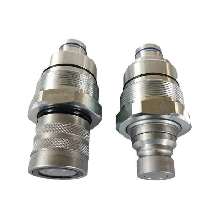 Male Female Flat Face Coupler Kit 7246799 7246802 for Bobcat E32 E34 E35 E42 E45 E50 E55 Male Female Flat Face Coupler Kit 7246799 7246802 for Bobcat E32 E34 E35 E42 E45 E50 E55