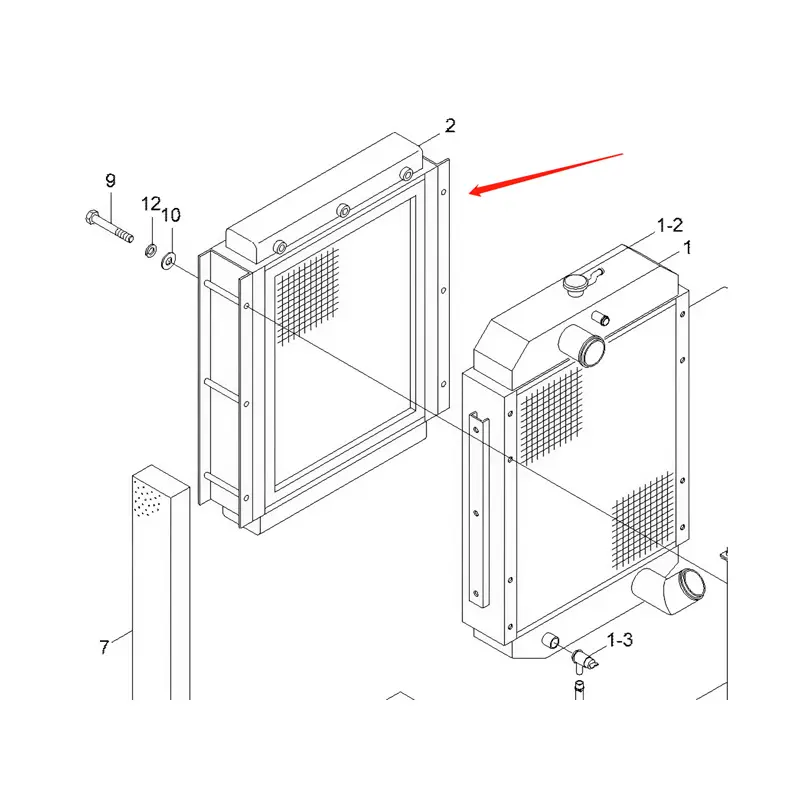 Oil Cooler 11N4-43520 for Hyundai Excavator R150-7 R140-7 Oil Cooler 11N4-43520 for Hyundai Excavator R150-7 R140-7