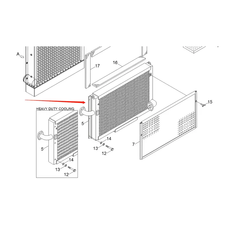 Oil Cooler 11NB-44010 11NB-44011 for Hyundai Excavator R455LC-7 R450LC-7 sale