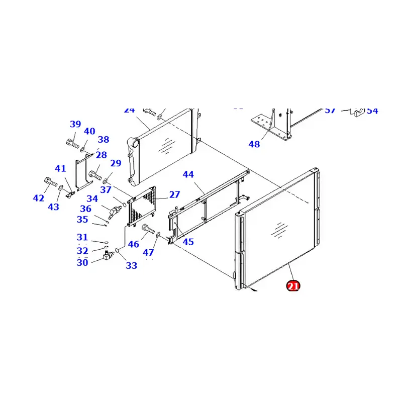 Oil Cooler 12726415 for Volvo Excavator G700B Oil Cooler 12726415 for Volvo Excavator G700B