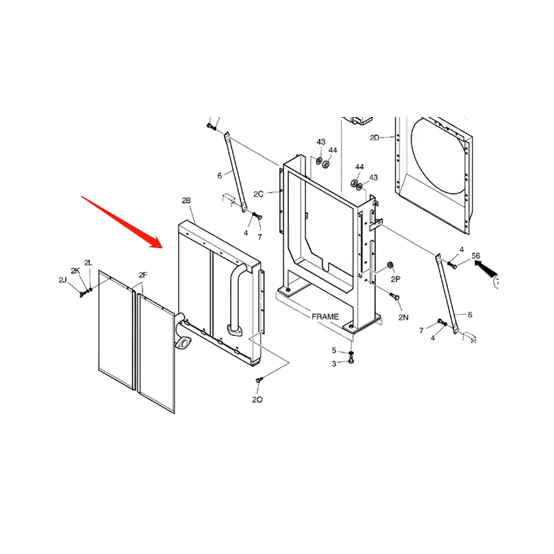 Buy Oil Cooler 13C22000 for Doosan Excavator DH140W-V S140LC-C DH150LC-7 DH150W-7 S160W-V S155LC-V