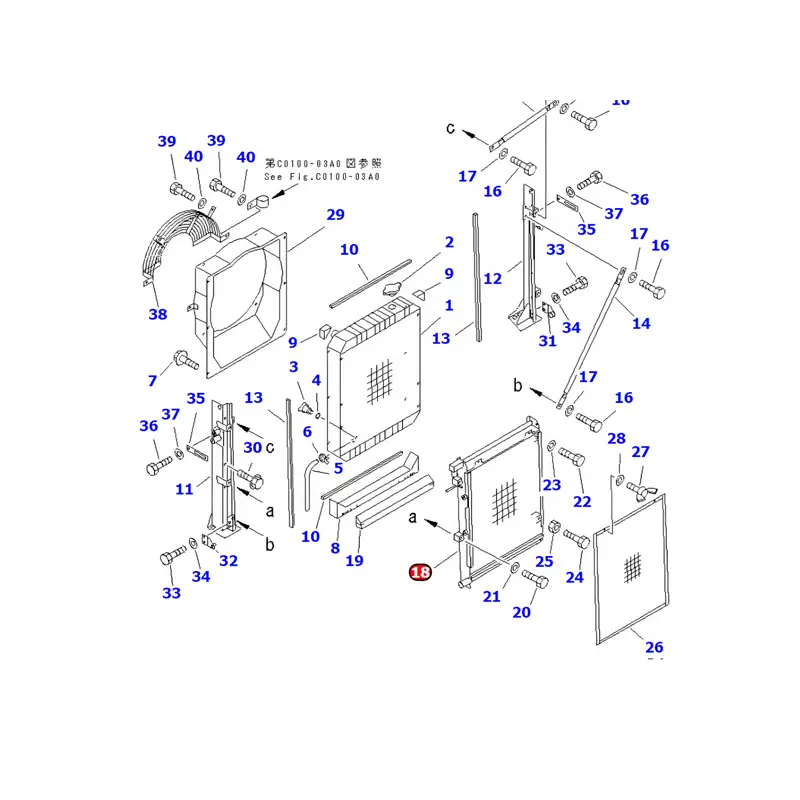 Buy Oil Cooler 203-03-61211 for Komatsu PC130-6G PC130-6 PC120-6S PC120-6J PC120-6H PC120-6 Buy Oil Cooler 203-03-61211 for Komatsu PC130-6G PC130-6 PC120-6S PC120-6J PC120-6H PC120-6
