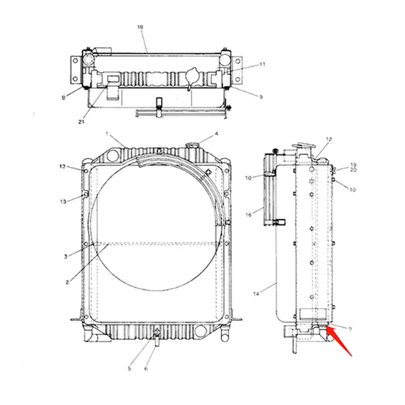 Buy Oil Cooler 2452U387S8 for Kobelco Excavator SK04-N2 SK045-N2 K905LC-II