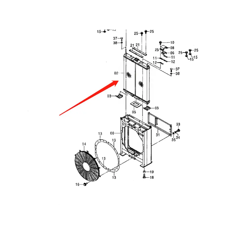 Oil Cooler 4427952 for Hitachi EX1200-5 EX1200-5C EX2500-5 EX2500-6 EX1200-5D EX2500 Oil Cooler 4427952 for Hitachi EX1200-5 EX1200-5C EX2500-5 EX2500-6 EX1200-5D EX2500