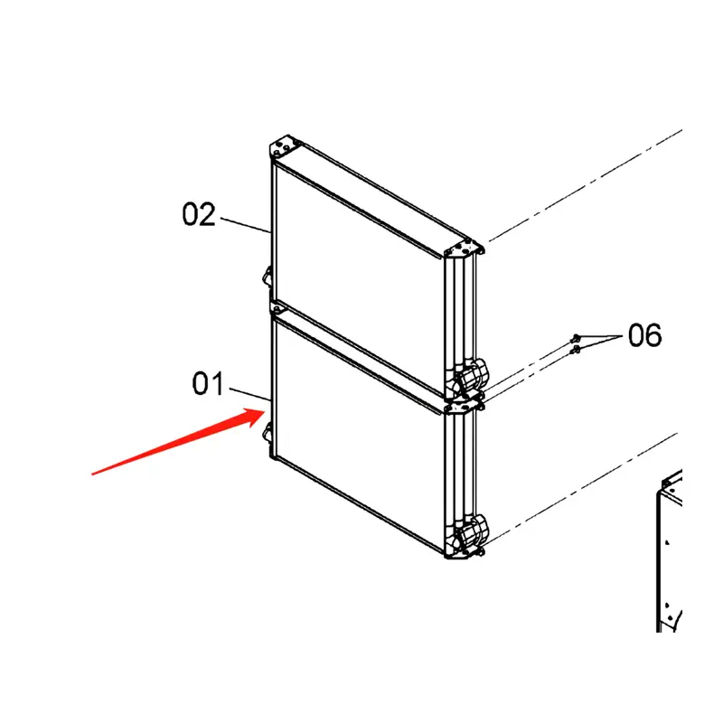 Buy Oil Cooler 4682425 for Hitachi Excavator EX1200-6