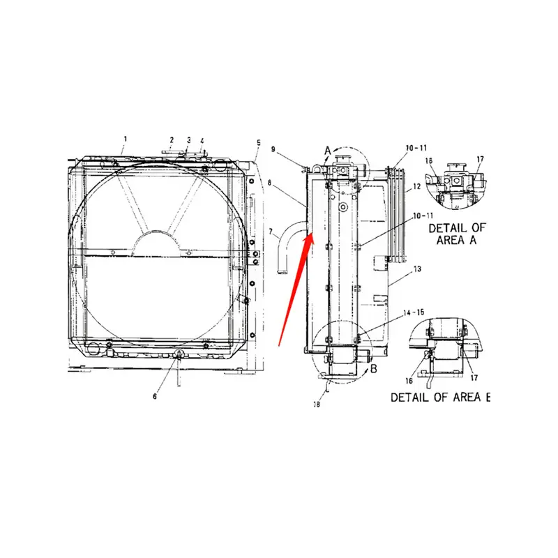Oil Cooler 4I-7372 for Caterpillar CAT E312 Excavator in USA