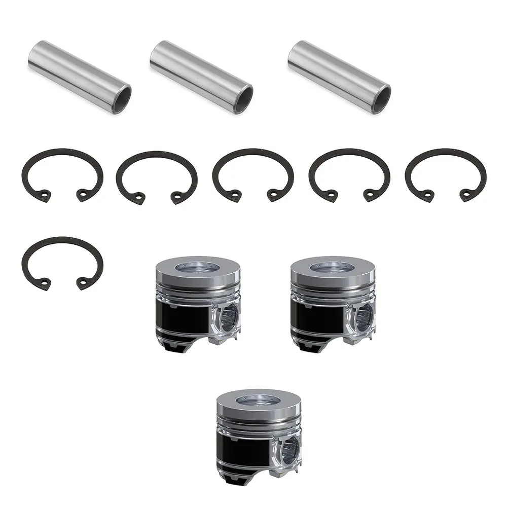 Piston Kit 3 Units 1 Set Contains Piston Pin Piston Snap for Yanmar Engine 3TNV76