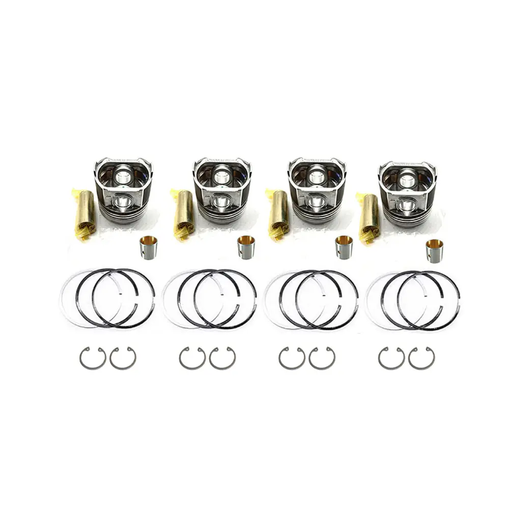 Piston Kit With Ring Set YM123907-22081 YM123907-22050 for Komatsu Backhoe WB140-2N WB150-2N Komatsu Engine 4D106 Yanmar Engine 4TNV106