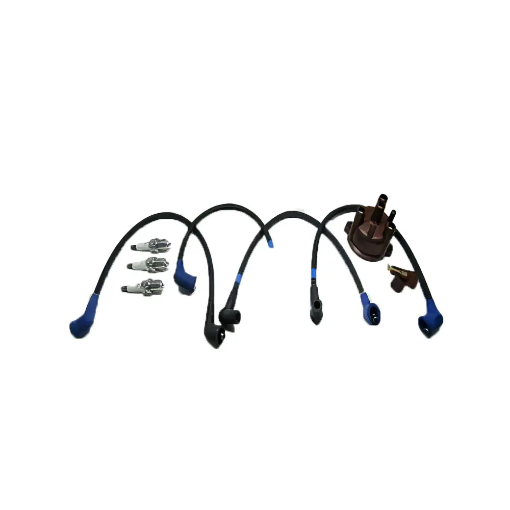 Rotor 12581-68650 & Distributor Cap 12581-68670 & Wires 12691-67540 & Spark Plug 12599-67711 for Kubota Engine WG600 WG750