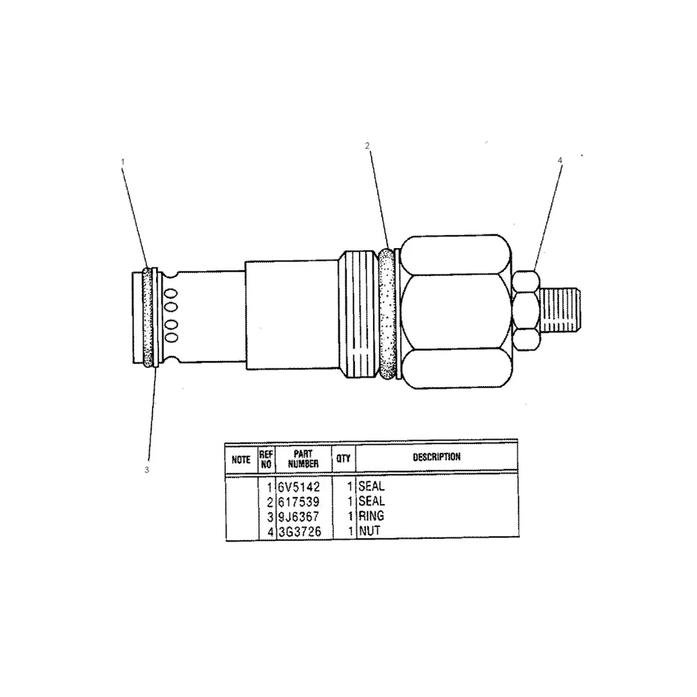Safety Relief Valve 3G-8078 for Caterpillar CAT Engine 3306 Tractor 153 163 D5B D5E D6D D6E Loader 951 955 977