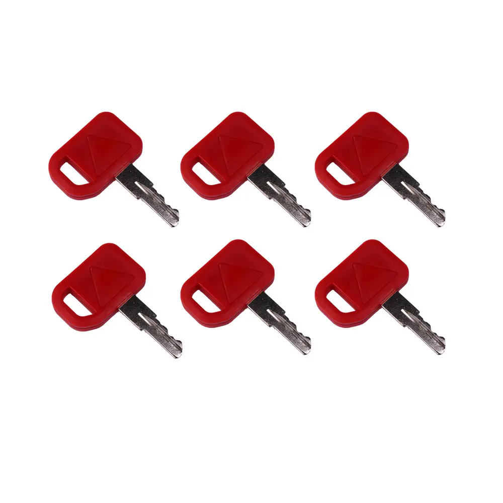 Set of 6 Ignition Keys AT145929 For John Deere 310C 310E 310G 315C 315CH 410C 410D 410G 415B 710D