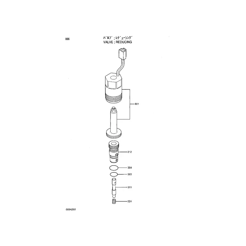 Solenoid Valve 4368974 KDRDE5K-10/40C05-T for Hitachi EX400-3 EX400-3C EX400-5 EX450H-5 EX750-5 ZX600 ZX650H ZX800 ZX850H