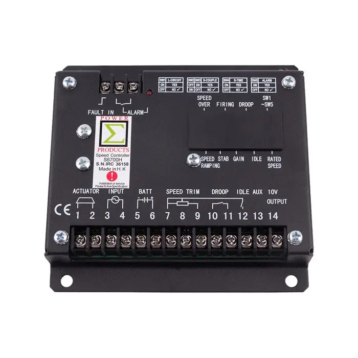 Speed Controller Electronic Control Panel S6700H for Cummins Generator Q7K ZX