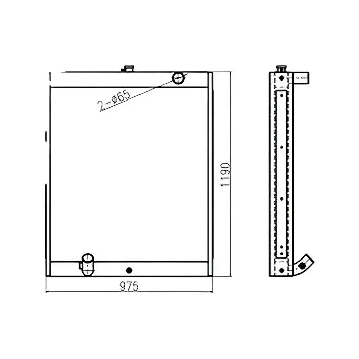 Water Tank Engine Radiator 13C91000 for Doosan Excavator S330LC-V