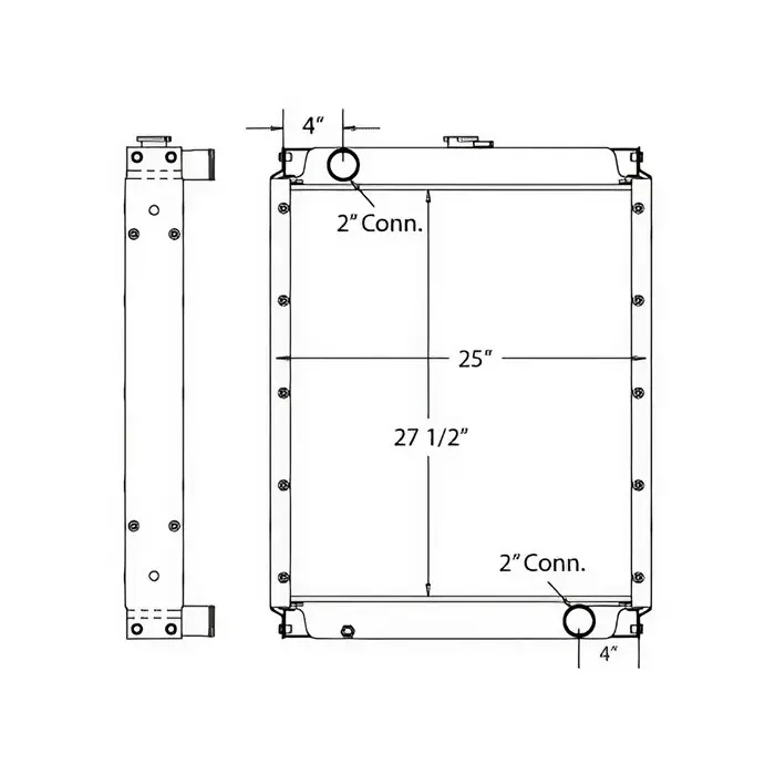 Water Tank Engine Radiator 196-8039 for Caterpillar CAT Excavator 312C 312C L 314C