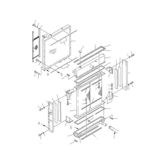 Water Tank Engine Radiator 21N-03-37700 for Komatsu Excavator PC1250-7