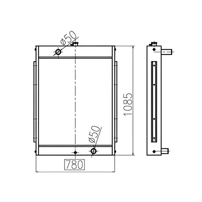 Water Tank Engine Radiator 2202-9065C 2202-9065A 2202-9065B for Doosan Excavator S290LC-V