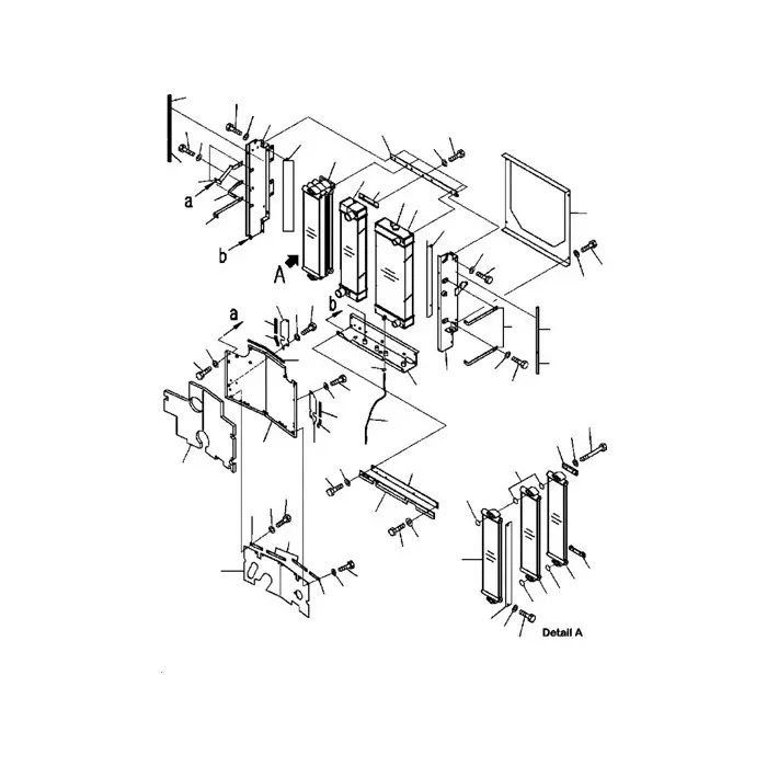 Water Tank Engine Radiator Core ASS'Y 419-03-31114 For Komatsu Wheel Loader WA320-5 WA320L-5 WA320-5L Water Tank Engine Radiator Core ASS'Y 419-03-31114 For Komatsu Wheel Loader WA320-5 WA320L-5 WA320-5L