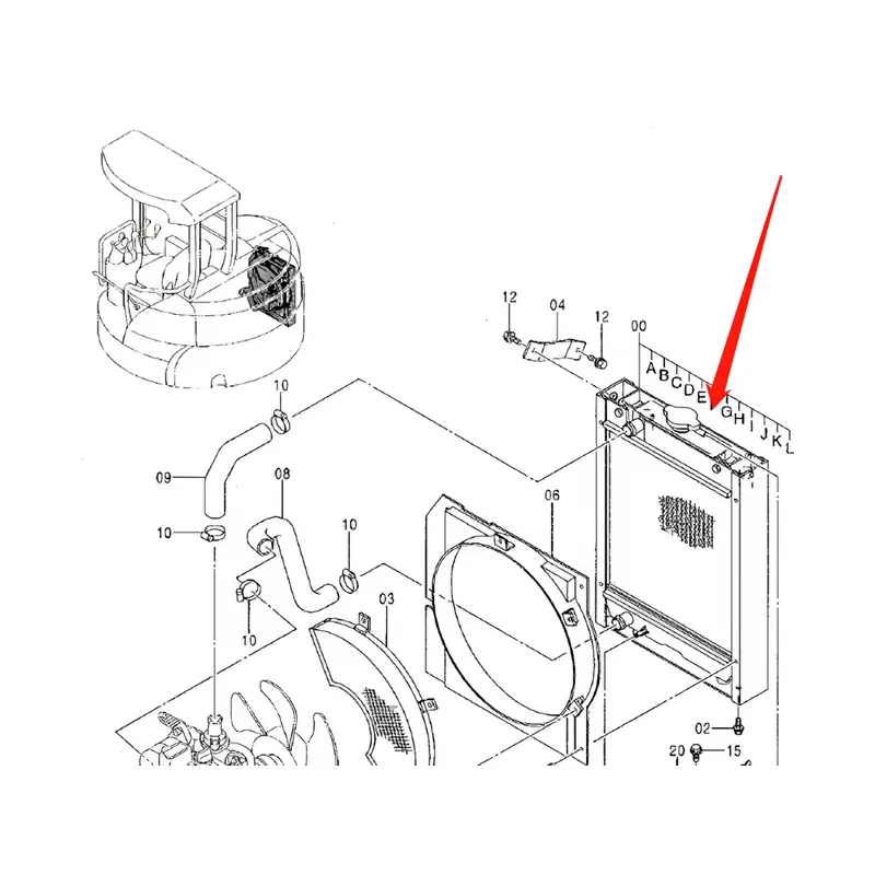 Water Tank Engine Radiator Core ASS'Y 4454123 For Hitachi ZX30UR ZX40UR EX40UR-3 VR308 VR308-2 VR408 VR408-2 Water Tank Engine Radiator Core ASS'Y 4454123 For Hitachi ZX30UR ZX40UR EX40UR-3 VR308 VR308-2 VR408 VR408-2